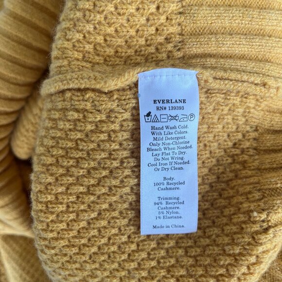 Everlane Stroopwafel Cashmere Mockneck Sweater - Picture 3 of 7